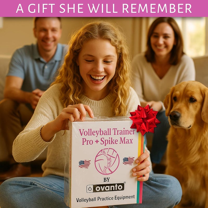 OVANTO Volleyball Training Equipment Aid – Solo Volleyball Equipment in 4 Styles to Serve, Spike, Set and Pass Like a Pro - Adjustable Volleyball Practice Equipment Gift for Beginners & Experts - Image 3